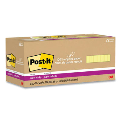 MMM654R24SSCYCP PAD,POST IT,24PK,YL