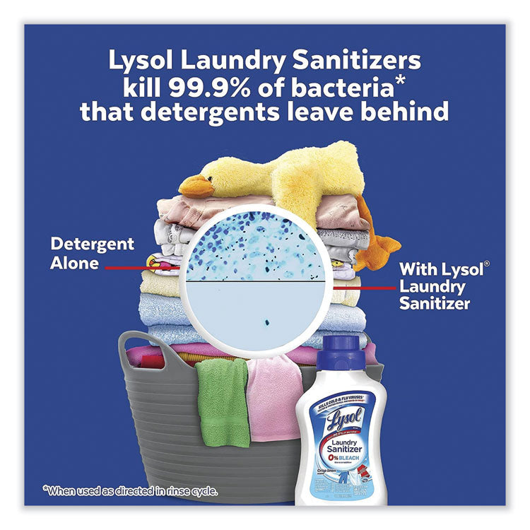 Laundry Sanitizer, Liquid, Crisp Linen Scent, 90 oz, 4/Carton