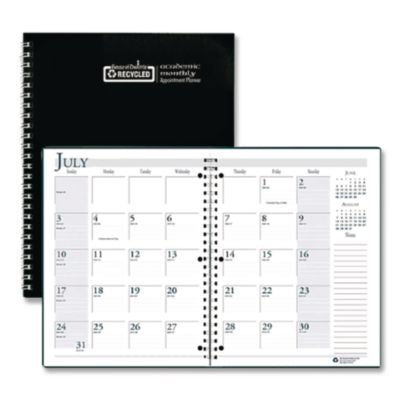 HOD26302 CALENDAR,MONTHLY PLNNR,BK
