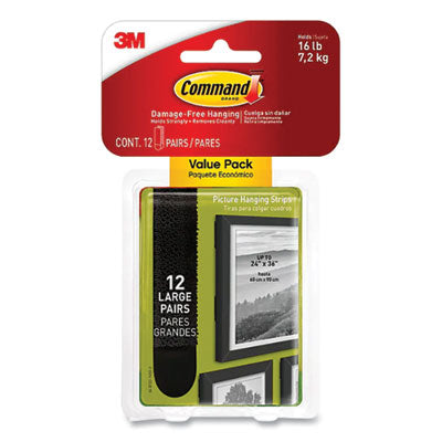 MMM17206BLK12ES STRIP,LG,BLK,PIC,HANG