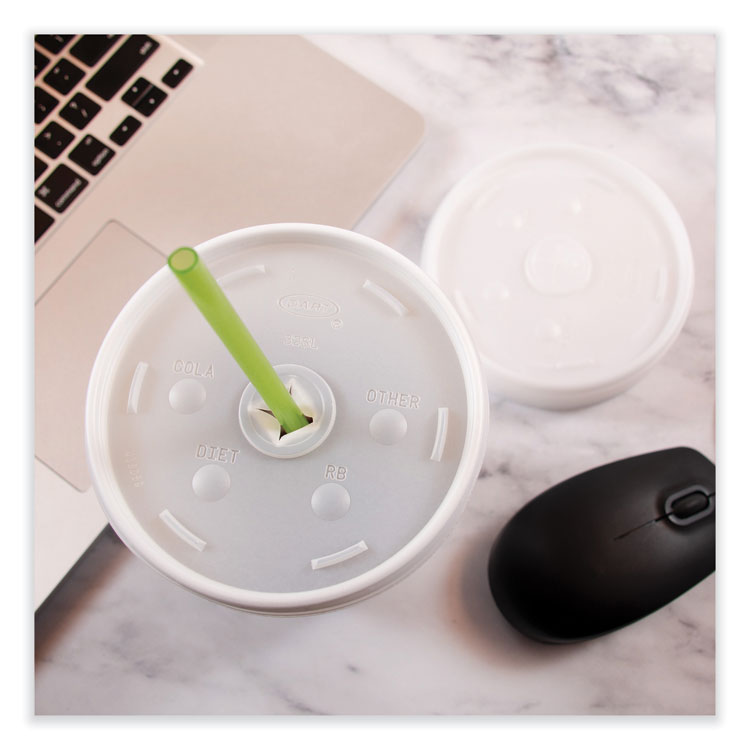 Lids for Foam Cups and Containers, Fits 32 oz/44 oz/60 oz Hot Cups, Plastic, Translucent, 1,000/Carton
