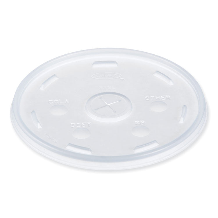 Lids for Foam Cups and Containers, Fits 32 oz/44 oz/60 oz Hot Cups, Plastic, Translucent, 1,000/Carton