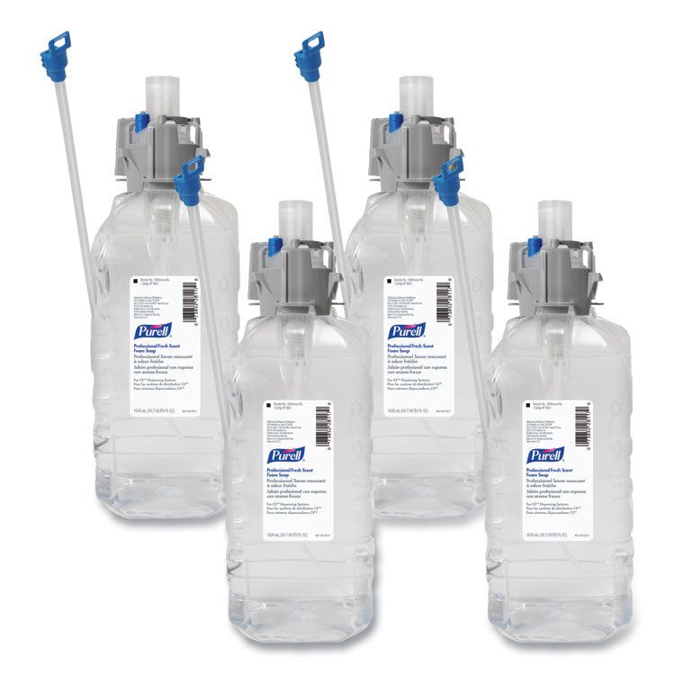 Professional Foam Soap Refill, For CX, CXi, CXT Dispensers, Fresh Scent, 1,500 mL (Each)