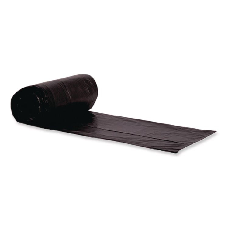 Reprocessed Resin Can Liners, 60 gal, 2 mil, 38" x 58", Black, 100/Carton