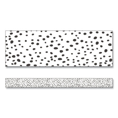 CDP108495 BORDER,BLACK DOTS,12PK