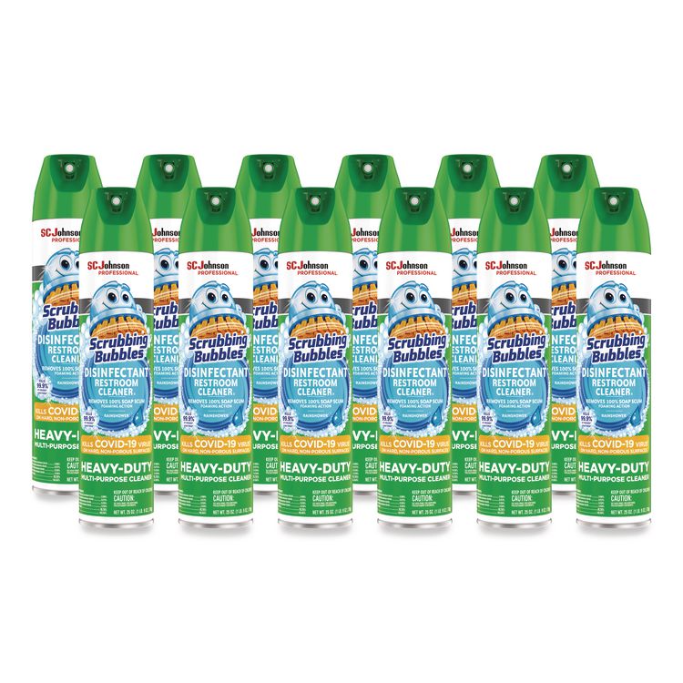 Disinfectant Restroom Cleaner II, Rain Shower Scent, 25 oz Aerosol Spray (Each)