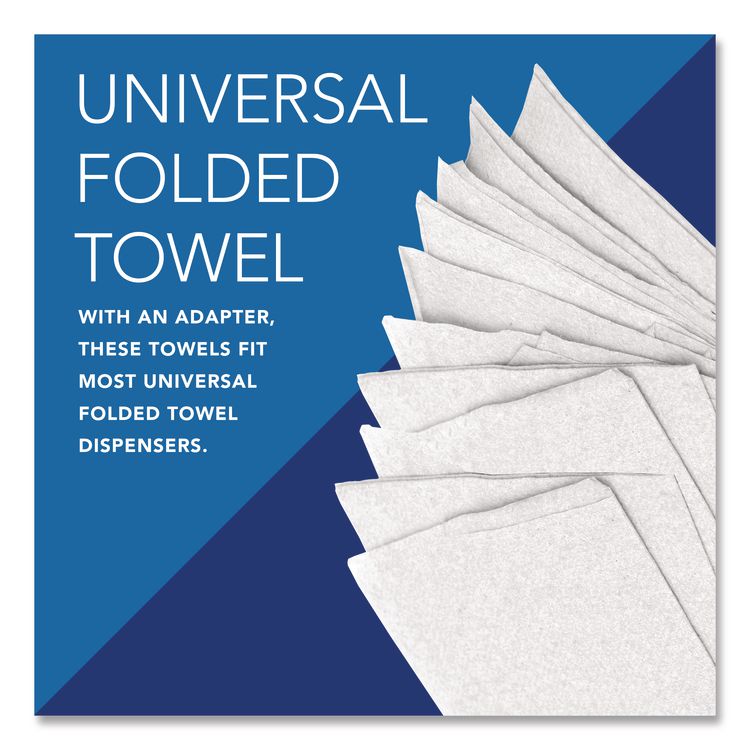 Pro Scottfold Towels, 1-Ply, 7.8 x 12.4, White, 175 Towels/Pack, 25 Packs/Carton