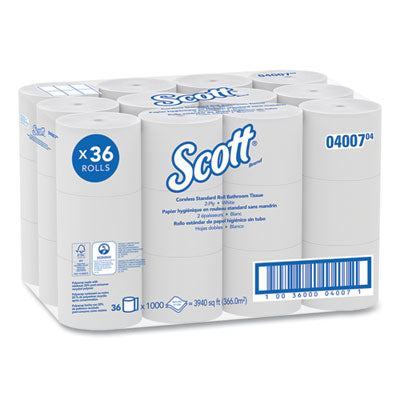 KCC04007 TISSUE,CORLS2PLY,1000SHRL
