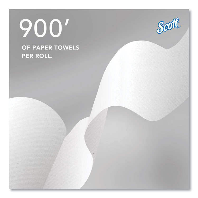 Pro Hard Roll Paper Towels with Absorbency Pockets for Scott Pro Dispenser, Blue Core Only, 1-Ply, 7.5" x 900 ft, 6 Rolls/CT