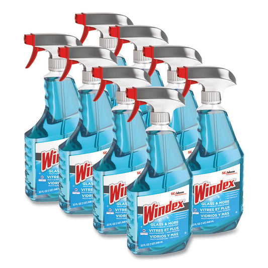 Ammonia-D Glass Cleaner, 32 oz Spray Bottle, 8/Carton