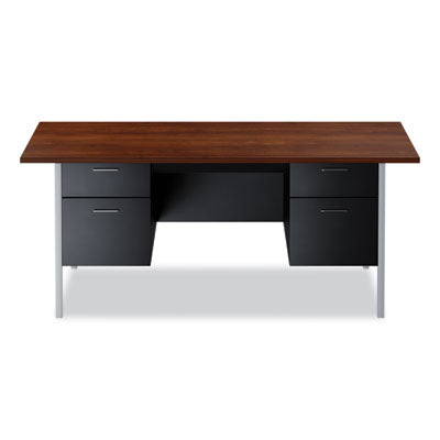 ALESD7236BM DESK,DBL PED 72X36,BK