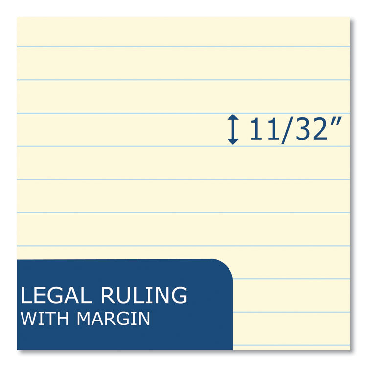 EnviroShades Legal Notepads, Wide/Legal Rule, (50) Assorted Color 8.5 x 11 Sheets, 36/Carton