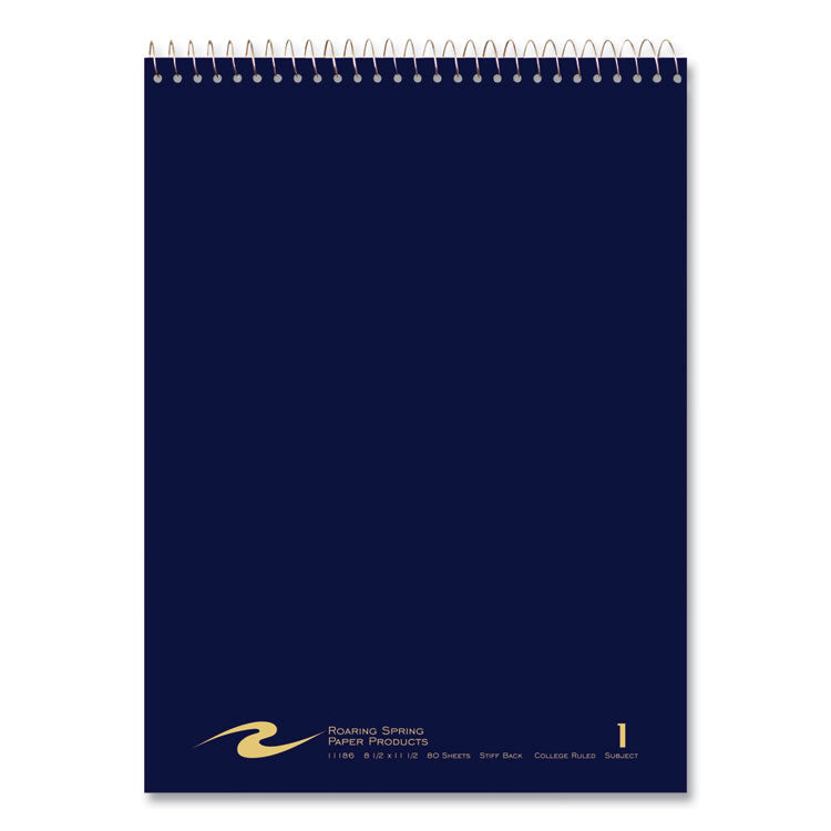 Flipper Wirebound Notepad, Assorted Cover Colors, Medium/College Rule, (80) White 8.5 x 11 Sheets, 24/Carton