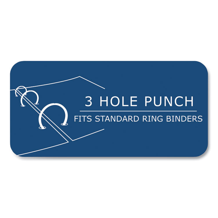 Loose Leaf Paper, 8.5 x 11, 3-Hole Punched, College Rule, White, 200 Sheets/Pack, 12 Packs/Carton