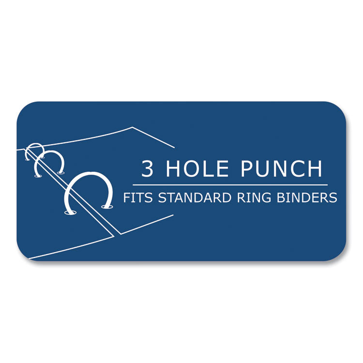 Loose Leaf Paper, 8 x 10.5, 3-Hole Punched, College Rule, White, 150 Sheets/Pack, 24 Packs/Carton