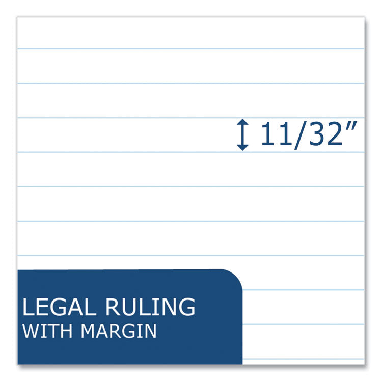 Legal Pad, Wide/Legal Rule, (50) White 8.5 x 11 Sheets, 72/Carton