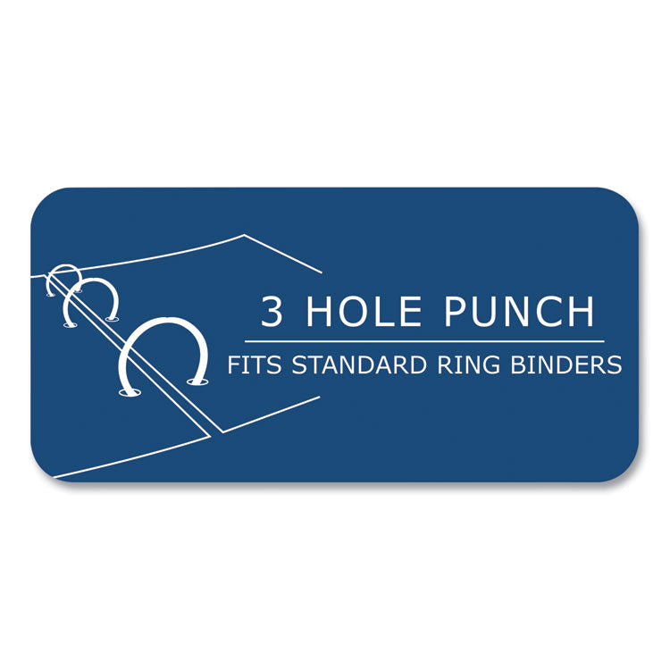 Filler Paper, 3-Hole, 8.5 x 11, College Rule, 170 Sheets/Pack, 12 Packs/Carton