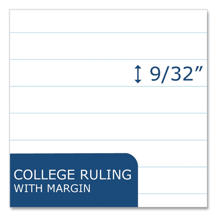 Filler Paper, 3-Hole, 8.5 x 11, College Rule, 100 Sheets/Pack, 24 Packs/Carton