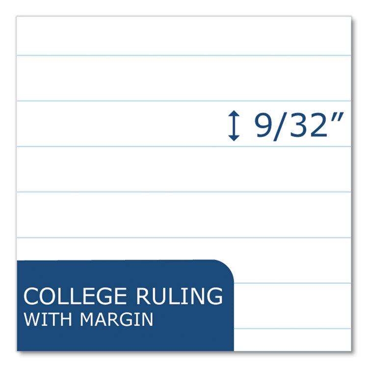 Subject Wirebound Notebook, 3-Subject, Medium/College Rule, Assorted Cover Colors, (120) 10.5 x 8 Sheets, 24/Carton
