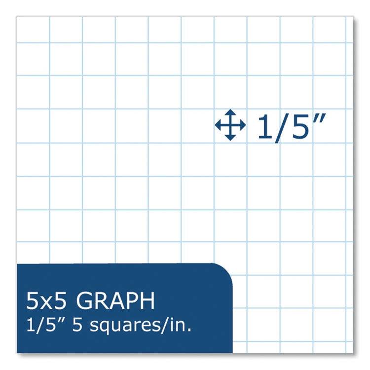 Spring Signature Composition Notebook, Quadrille Rule (5 sq/in), Black Marble Cover, (70) 9.75 x 7.5 Sheets, 24/Carton