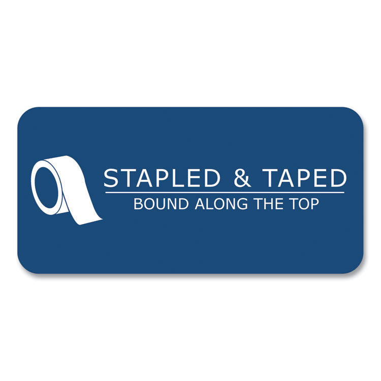 Stiff-Back Pad, Medium/College Rule, (100) White 8.5 x 11 Sheets, 36/Carton