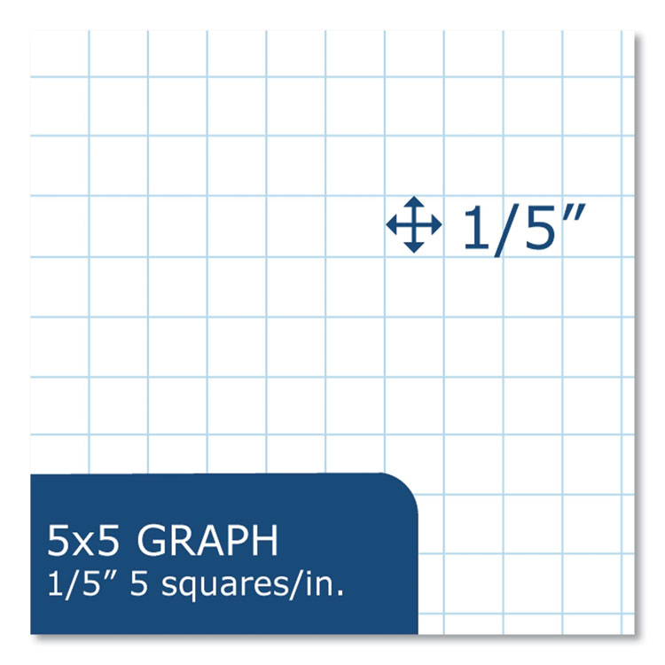 Lab and Science Black Notebook, Quadrille Rule (5 sq/in), Black Cover, (60) 11 x 8.5 Sheets, 24/Carton