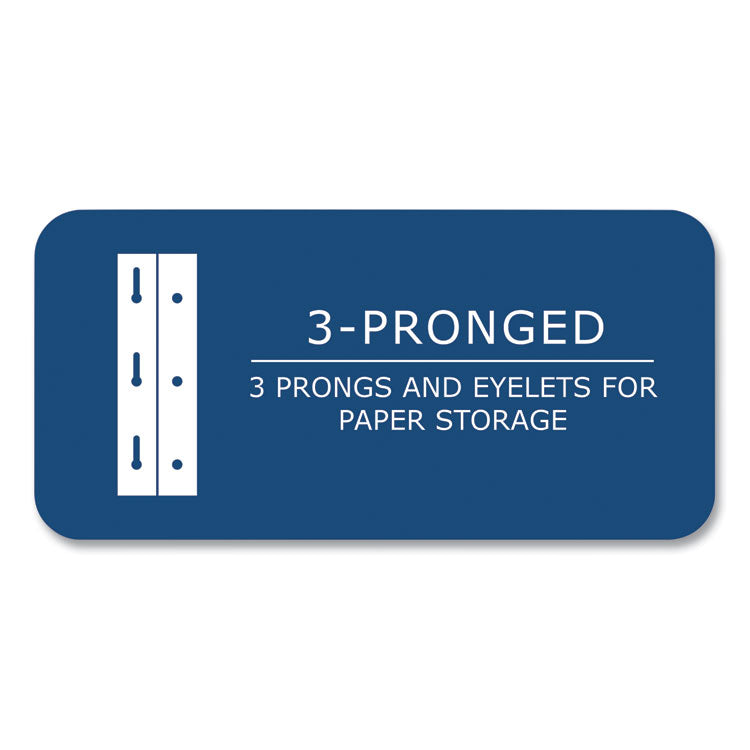 Pocket Folder with Prongs, Accommodates (100) 11 x 8.5 Sheets, Dark Blue, 250/Carton