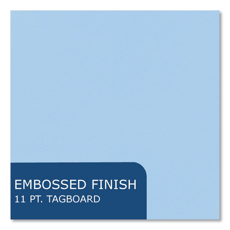 Pocket Folder, Accommodates (50) 11 x 8.5 Sheets, Light Blue, 250/Carton