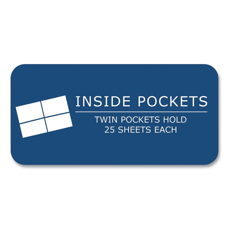 Pocket Folder with Prongs, Accommodates (100) 11 x 8.5 Sheets, Red, 250/Carton