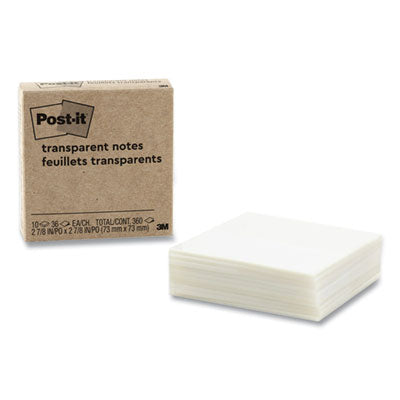 MMM600TRSPT10PK NOTE,TRANSPARENT,10PK,CLR