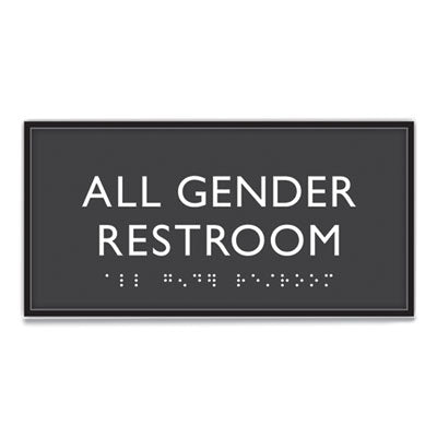 USS69920 SIGN,ALL GENDER RESTRM,BK