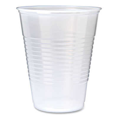 FABRK9 CUP,PLASTIC,RIBBED,9OZ,TR