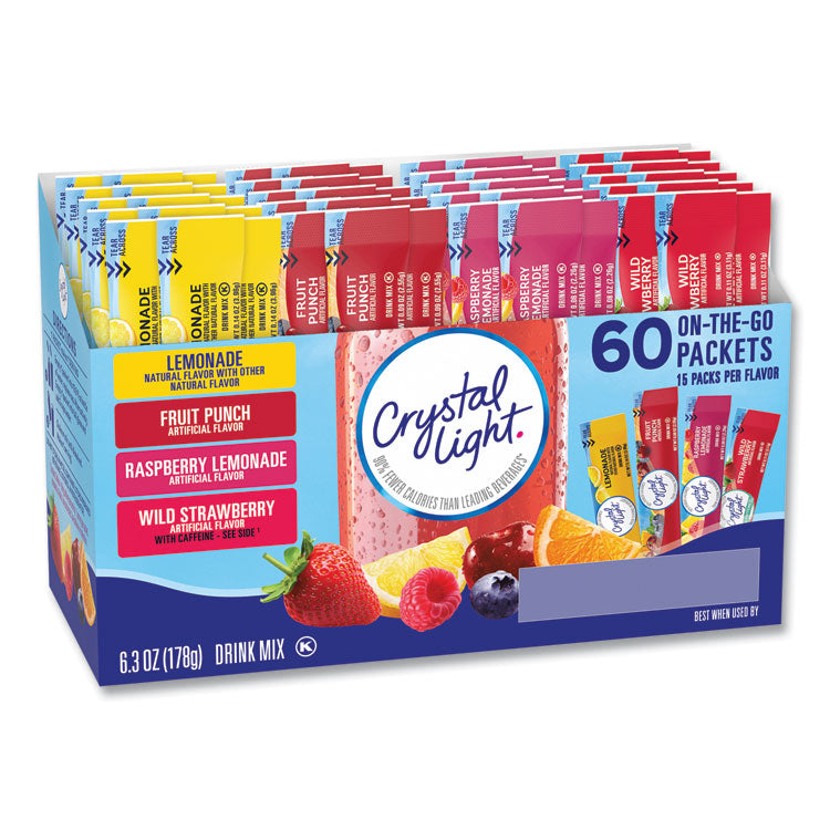 Variety Pack, Assorted Flavors, Yields 20 oz per Single-Serving Tube, 60/Pack