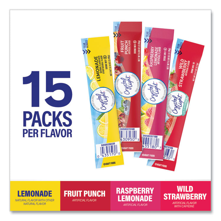 Variety Pack, Assorted Flavors, Yields 20 oz per Single-Serving Tube, 60/Pack