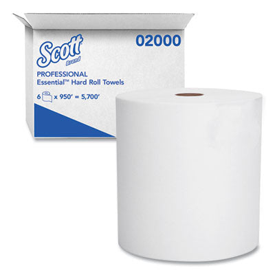 KCC02000 TOWEL,950 HARD ROLL,WH