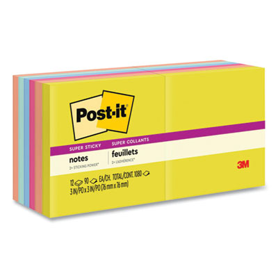 MMM65412SSJOY PAPER,3X3,AST,12PADS/PK
