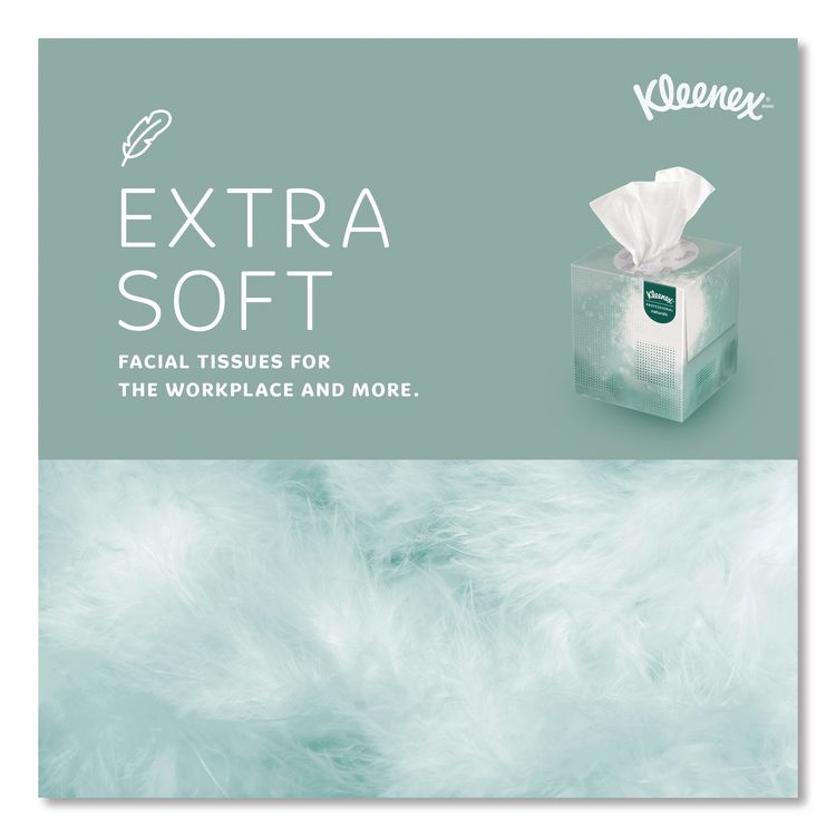 Naturals Facial Tissue for Business, BOUTIQUE POP-UP Box, 2-Ply, White, 90 Sheets/Box, 36 Boxes/Carton