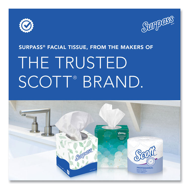 Facial Tissue for Business, Pop-Up Box, 2-Ply, White, 90 Sheets/Box, 36 Boxes/Carton