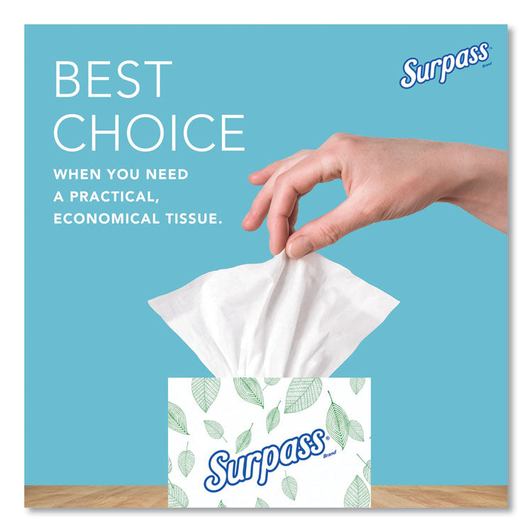 Facial Tissue for Business, Pop-Up Box, 2-Ply, White, 90 Sheets/Box, 36 Boxes/Carton