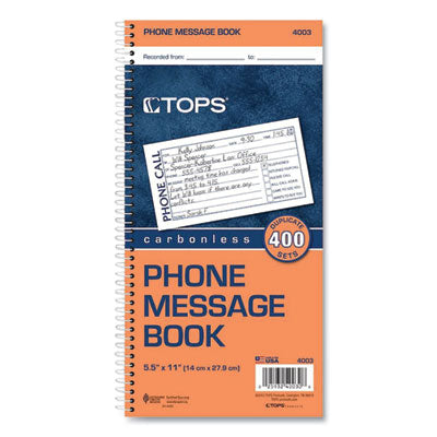TOP4003 BOOK,PHONE REC,NCR,400ST