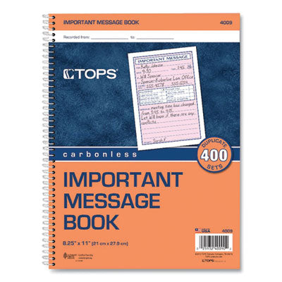 TOP4009 BOOK,PHNE REC,NCR,11X8.25