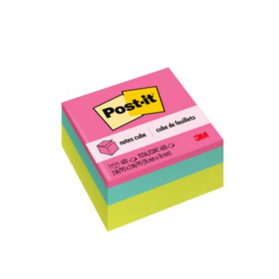 MMM2027BRT NOTE,3X3,CUBE,BRIGHT,AST