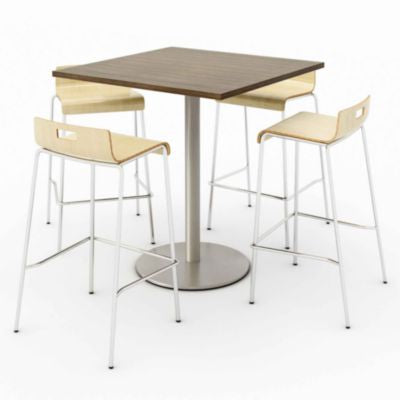 KFI811774039925 TABLE,4WHITE CHAIRS,NT