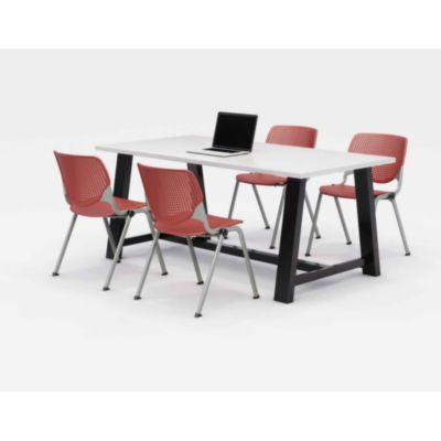 KFI840031900340 TABLE,MT,WHT, 4 CHR,CR