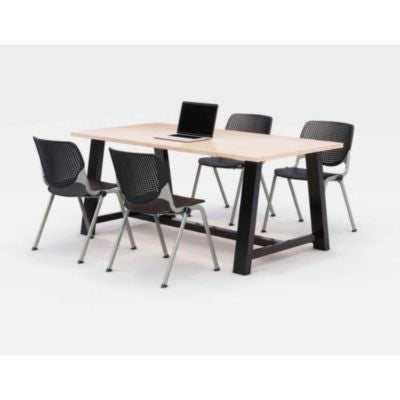 KFI840031900463 TABLE,4 BLK CH,DBR