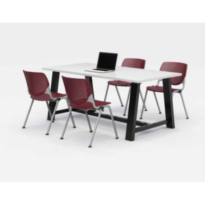 KFI840031900258 TABLE,MT,WHT, 4 CHR,BG