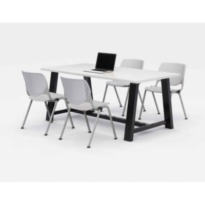 KFI840031900296 TABLE,MT,WHT, 4 CHR,GR