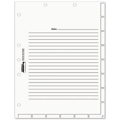 TAB54520 INDEX,CHART DIVIDERS,WE