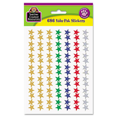 TCR6644 STICKERS,FOIL STARS,686PK