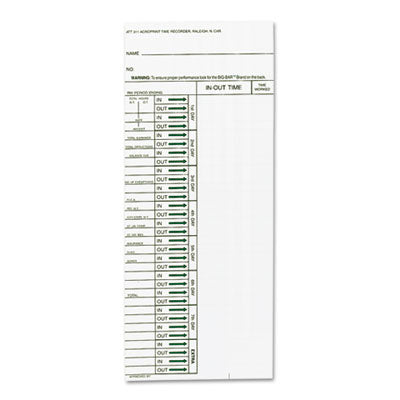 ACP096103080 CARD,TIME,WKLY#310,200/PK